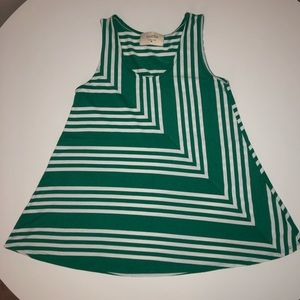 Anthro Puella Green Trapeze Tank